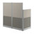 Office In An Hour L-Shaped 1 Person Cubicle with Cable Management-91292801