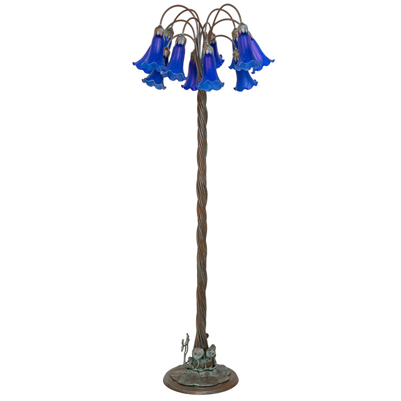 Lampe sur pied à branches 61 "Pond Lily, Bleu
