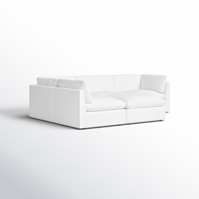 Dome 5 - Piece Modular Upholstered Chaise L-Sectional