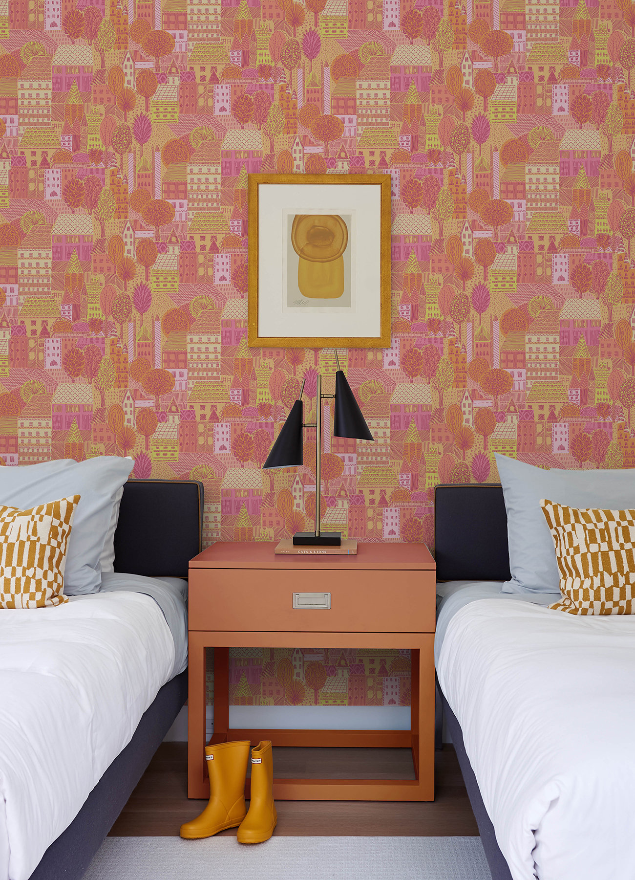 Room Mates Charming Village Peel and Stick Wallpaper | Wayfair
