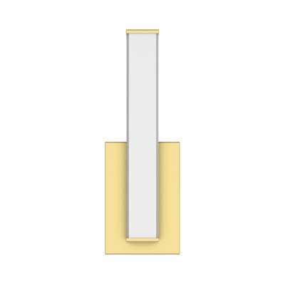 Edge Advantage 14in LED Bathroom Vanity and Wall Light 15W 1,250 Lumens 5-CCT Selectable 2700-3000-3500-4000-5000K in Aged Brass with Adjustable Backplate