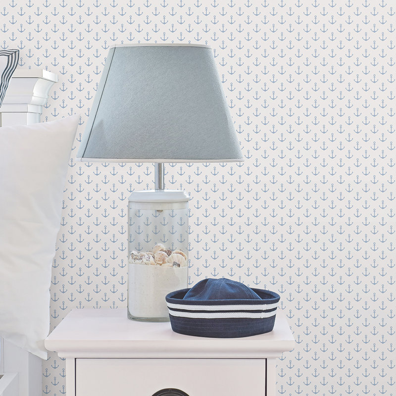 10.05m x 53cm Matte Wallpaper Roll, Blue