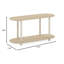 Table d'appoint ovale moderne à 2 niveaux-925395860