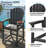 Hdpe Outdoor Adirondack Bar Chair-2081889256
