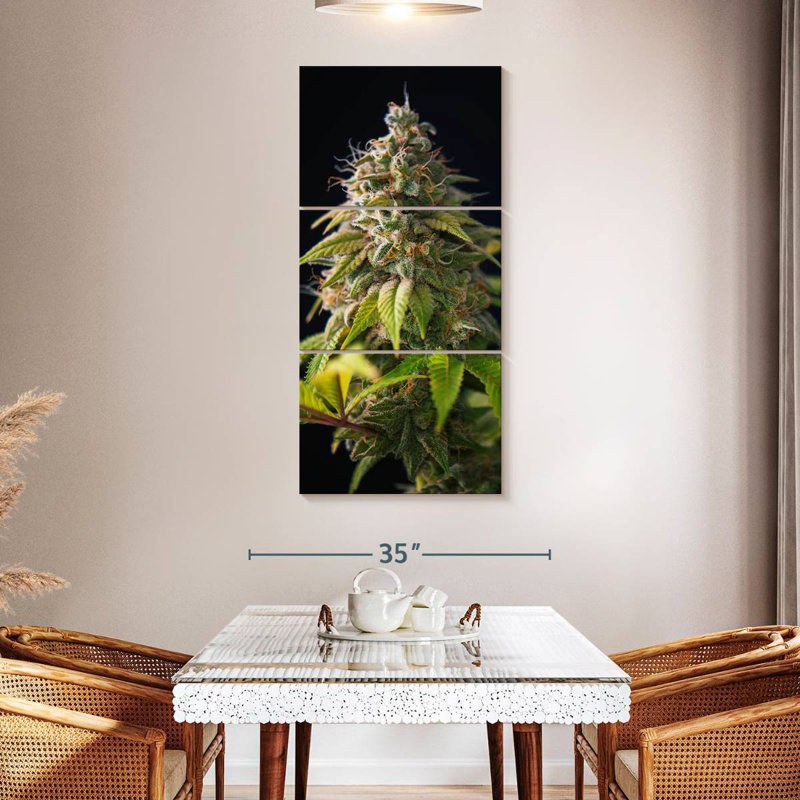 Cannabis Buds, 52" H x 24" W