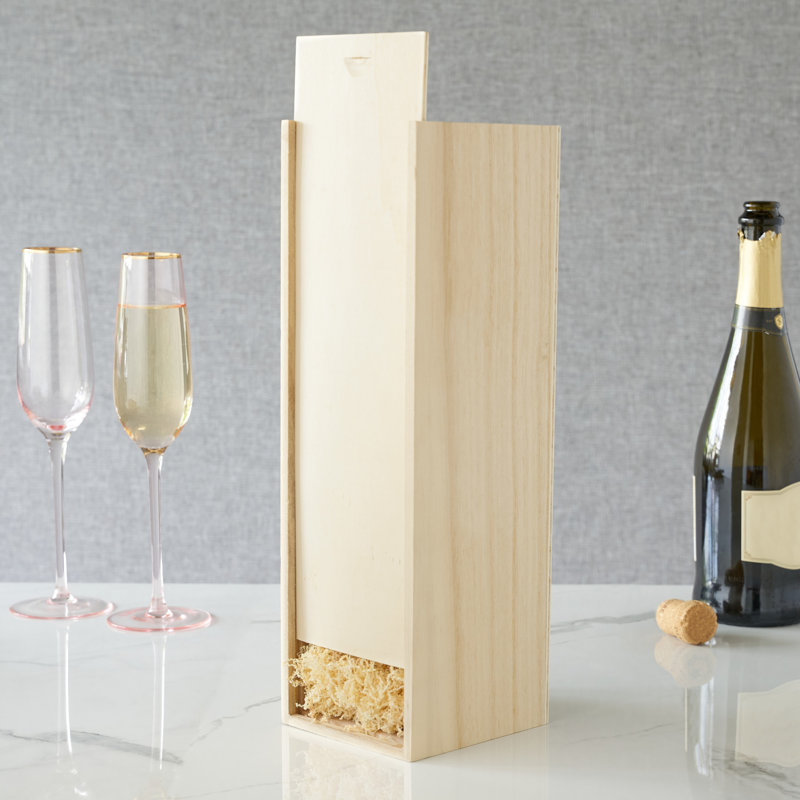 Marketplace™ 1-Bottle Wood Wine Box