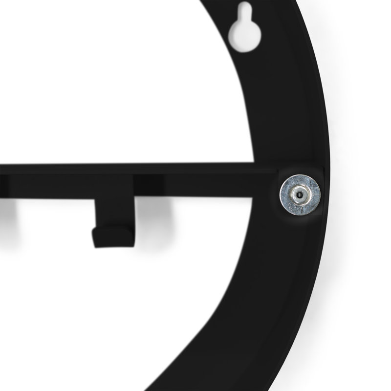 Spinder X BUDDE Steel Mirror, 35 cm H x 35 cm W, Black