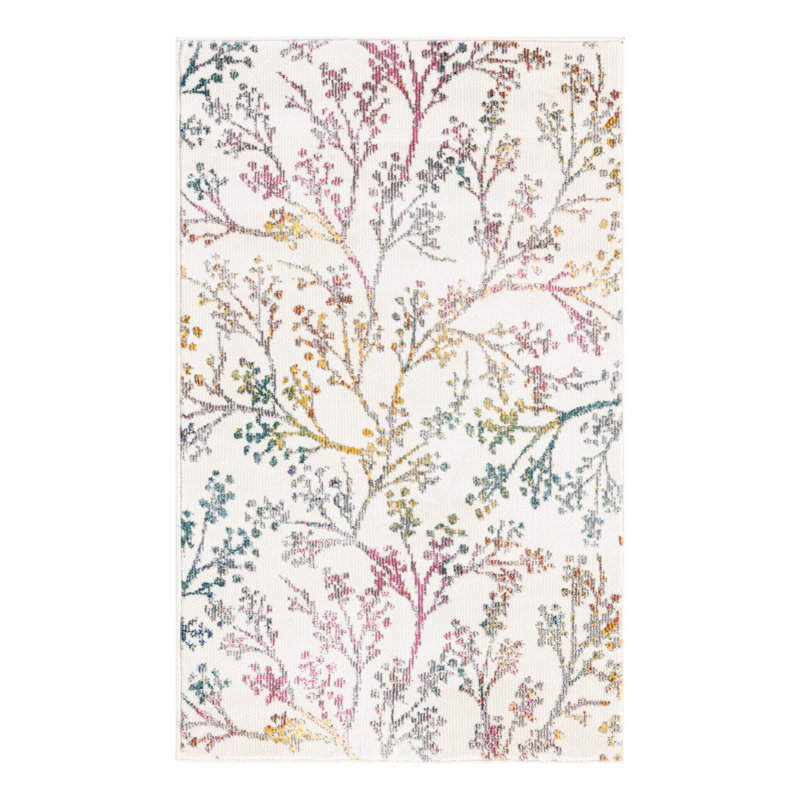 Adelin Floral Indoor Rug, Rectangle 2' x 3'