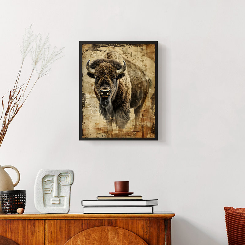 ANIMALS Series CDXCII - Reproduction encadrée de qualité supérieure - Prêt à être accroché - Aucun clou requis