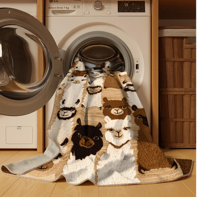  Tapis lavable en alpaga