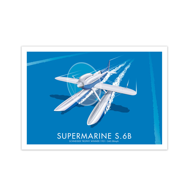 Supermarine by Stephen Millership - Print, No Frame, 29.7 cm H x 42 cm W x 1 cm D