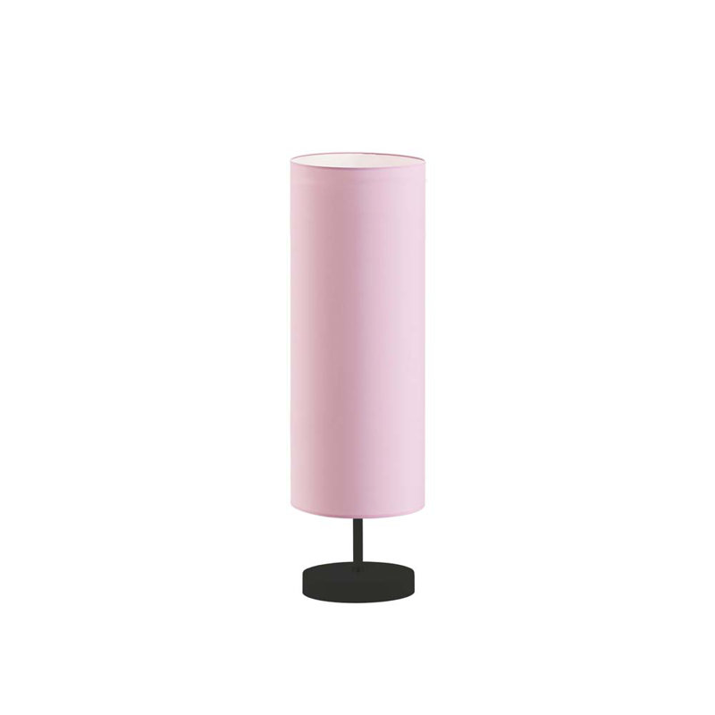 Sydney Metal Table Lamp, Light Pink, Black