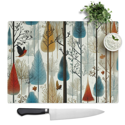 Winter Landscape Pattern Vol.2  Glass Chopping Board