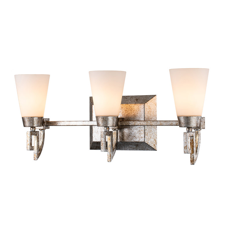 Lemuria 3 - Light Vanity Light, Silver Leaf