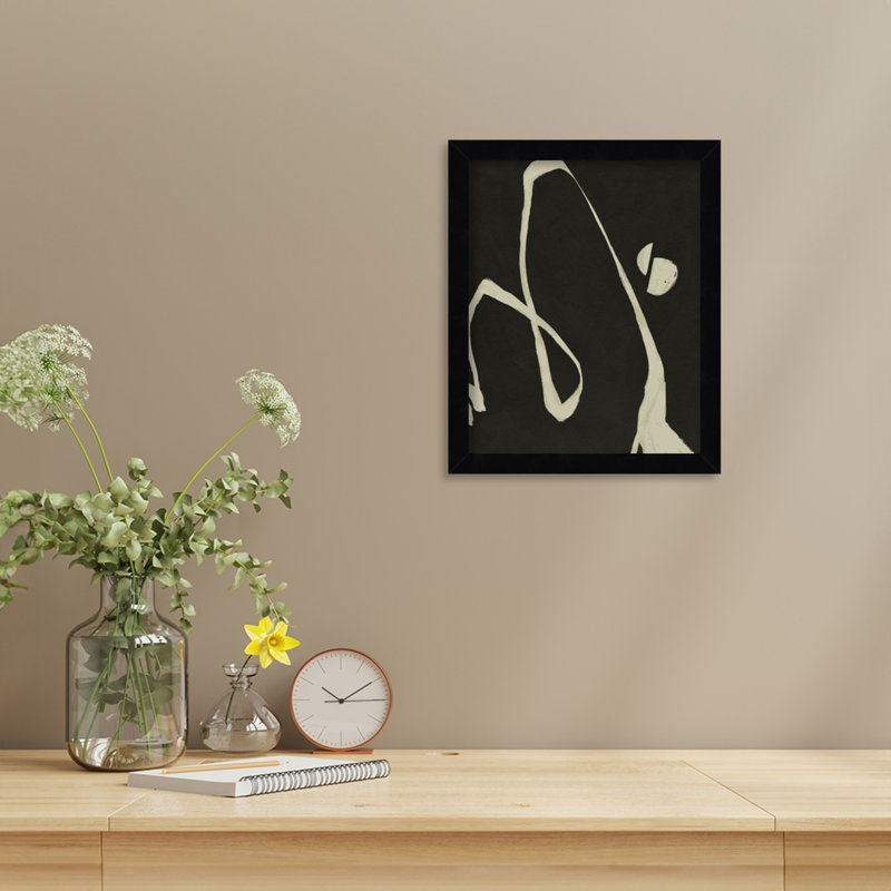 Neutral Spring II by Jacob Green, Black, 13" H x 11" W x 1" D