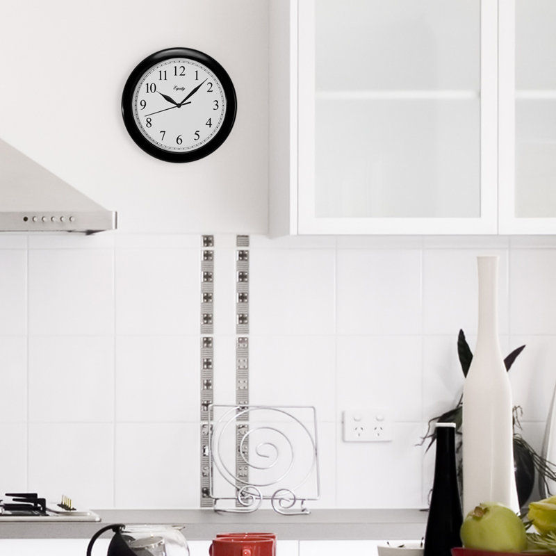 10" Quartz clock, Black