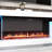 Modern TV Stand With Built-In Electric Fireplace, 66.5" Media Console With LED Lighting For Living Room Entertainment Center