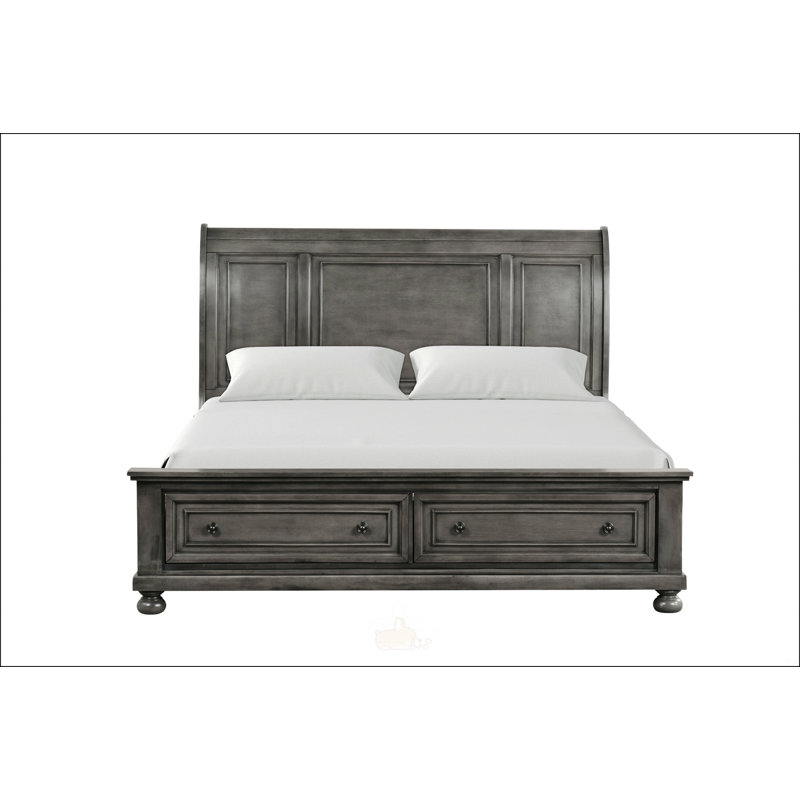 Lit charmant, Grand lit, Gris
