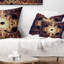Coussin lombaire numérique à motif floral