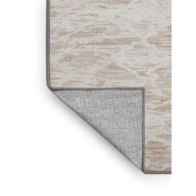 Tapis gris lavable à la machine, Carré 6 pi