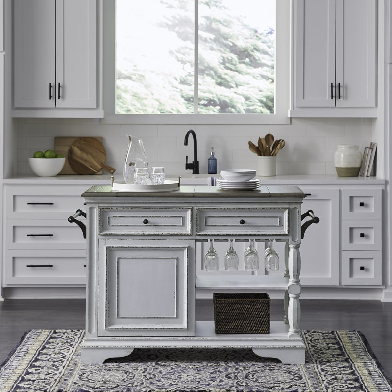 Obadiah Bar Cart w/ Adjustable Shelf