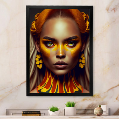 Jeune femme tropicale V sur toile
