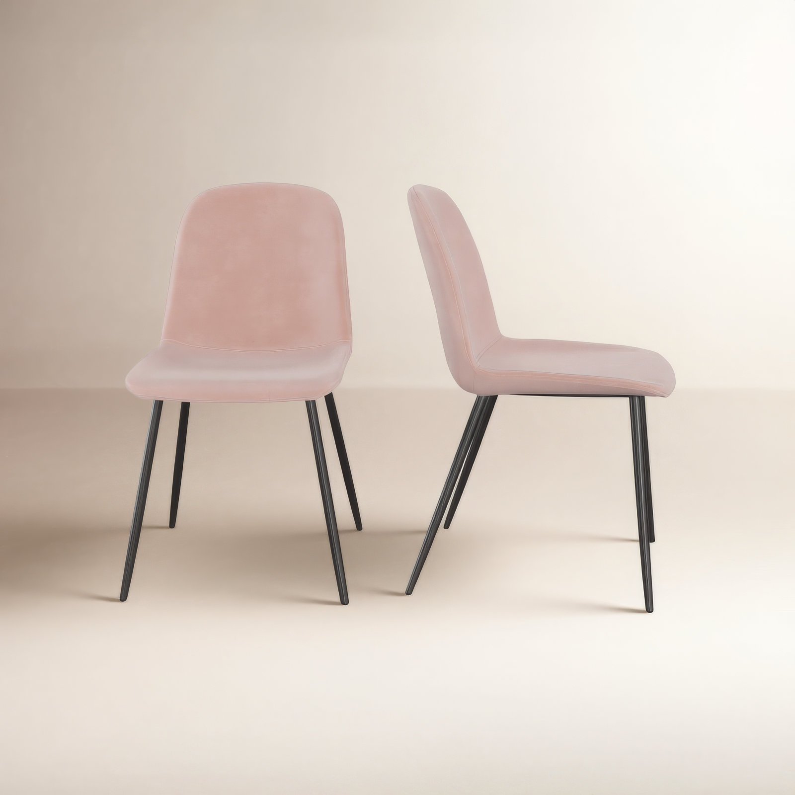 Kody Comfort+ Velvet Dining Chair, Blush