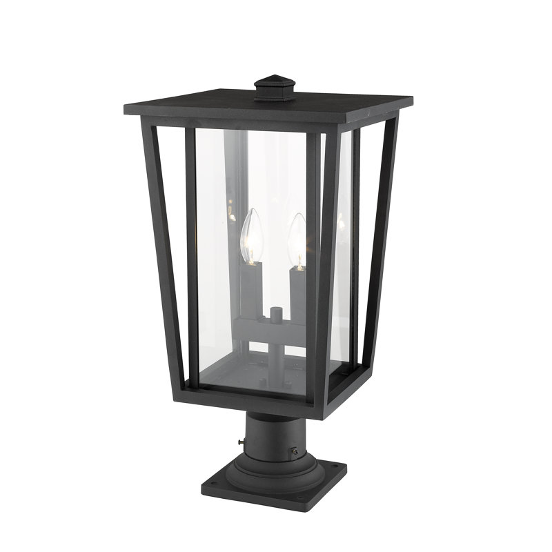 Luminaire suspendu à 2 lumières Amreet, Noir