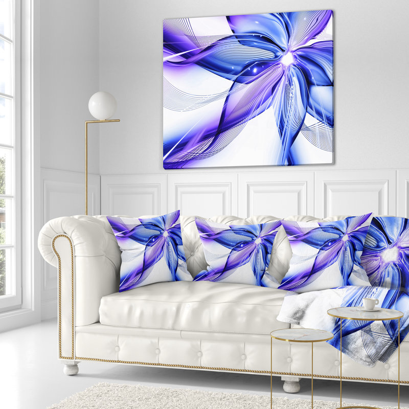 Housse et insert de coussin floral floral, 18 po x 18 po, Coussin décoratif