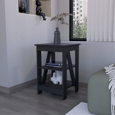 Table d'appoint Clio, avec deux tablettes