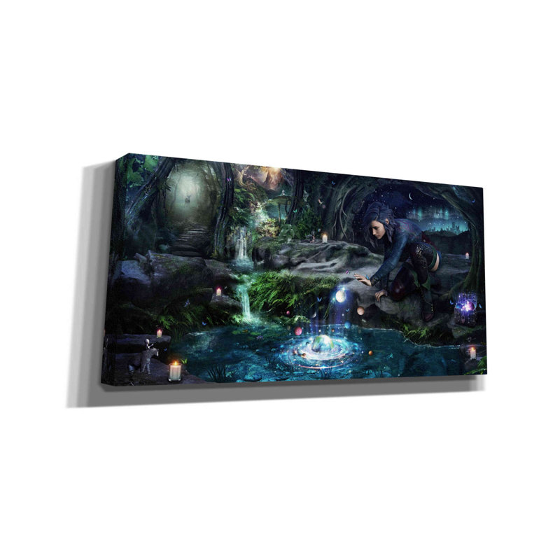 «The Collector» par Cameron Gray, art mural sur toile, H 30 po x l 60 po x P 1,5 po