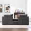 Canapé surdimensionné en chenille 2 places de 82,68 po de large avec coussins, idéal pour les chambres à coucher, les salons et les coins-fenêtres-394583468