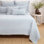 Matelassé 100% coton Malibu - bleu clair