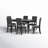 Candace 6 - Person Four Leg Base Dining Set-171174248