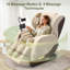 Full-body Massage Chair, Zero-gravity Massage Chair with 10 Fixed Rollers, Comfortable and Soft Wood-grain Leather, Foot Massage, Multiple Airbags, Waist Heating, Bluetooth and Smart Control Screen-1124229253