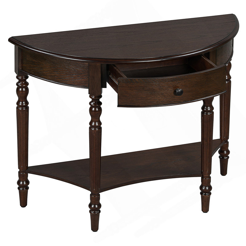 Console avec tiroir et tablette Farmhouse, Espresso