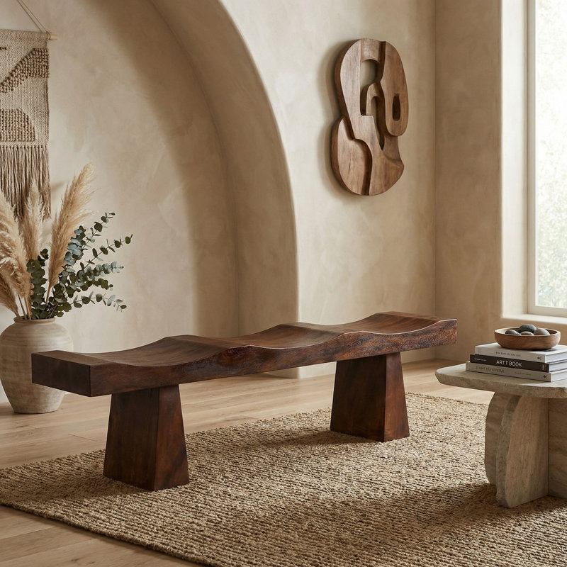 Shibumi Solid Wood Bench