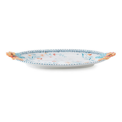 Fitz And Floyd Gracie 19-In Platter W/Handles