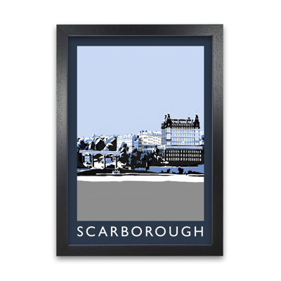 'Scarborough in Snow' Graphic Art Print