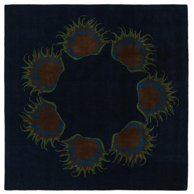 Tapis bleu marine 8 pi Carris Parris