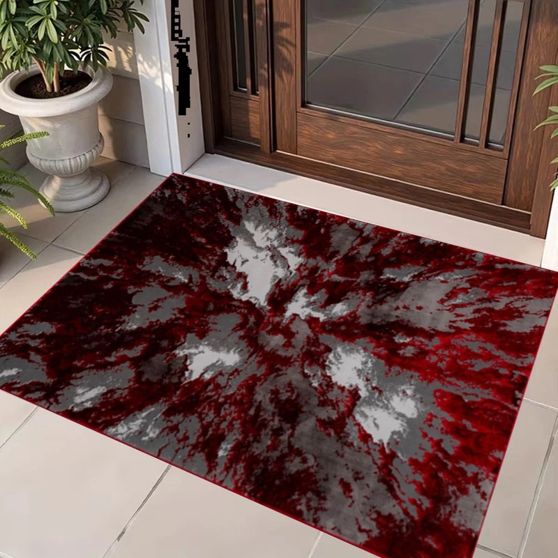 Area Rug, Rectangle 60 x 110 cm, Red