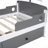 Boat-Shaped Platform Bed With 2 Drawers