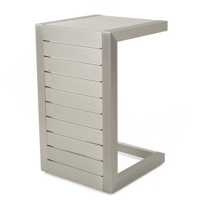 CAPE CORAL ALU C-SHAPED TABLE