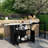 Versatile Outdoor Kitchen Island With Folding & Expandable Work Surfaces, A Spacious Storage Drawer, Cabinet And Lockable Wheels