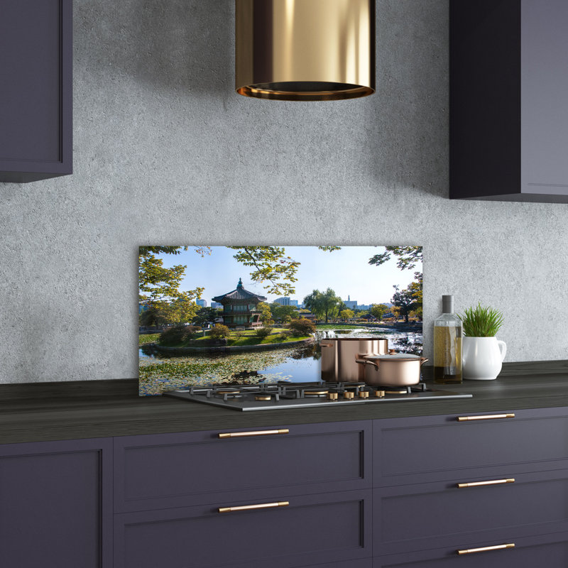 Loagen 50cm W x 100cm L Glass Peel and Stick Panel