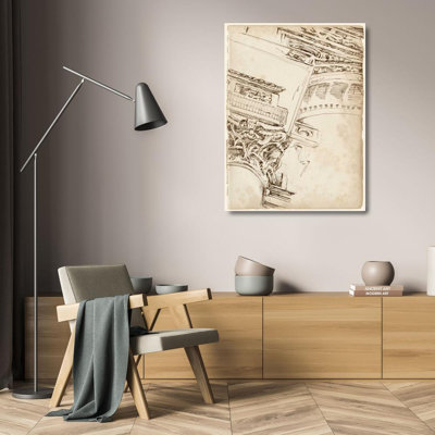 One Allium Way Harper, Ethan Gallery Wrapped Canvas Art Titled: Architects Sketchbook II