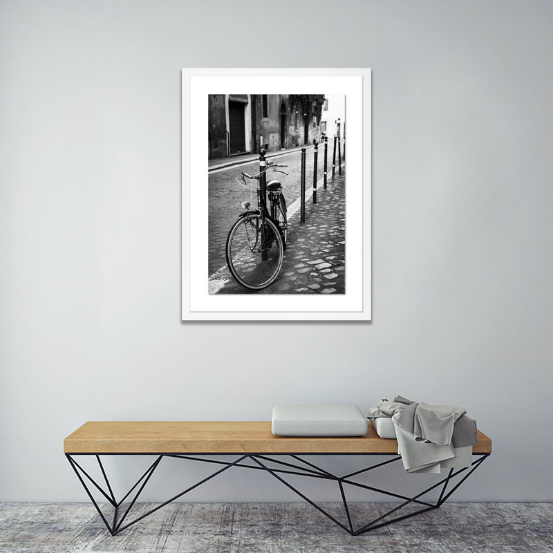 Rome, Italy Bw Print by Erica Singleton, White, 48" H x 34" W x 2.5" D