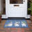 Machine Washable Indoor/Outdoor Christmas Snowman Xhevrie Navy Rug-1316458166