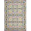 Tapis oriental géométrique à tissage plat kilim Durrie 9 x 12
