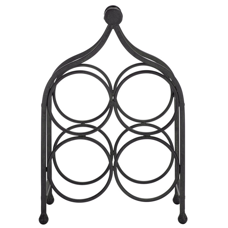 Bastow 4 Wine Bottle Holder, Black